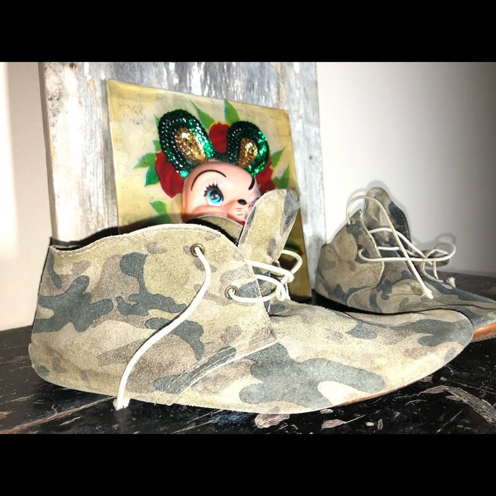 Camo booties